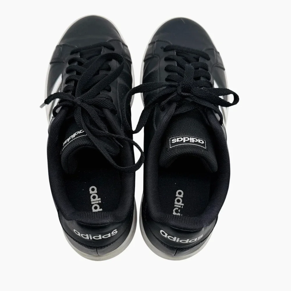 Adidas Grand Court 2.0 Shoes‎ Black White Men's Size 10.5 Casual Sneakers